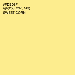 #FDED8F - Sweet Corn Color Image